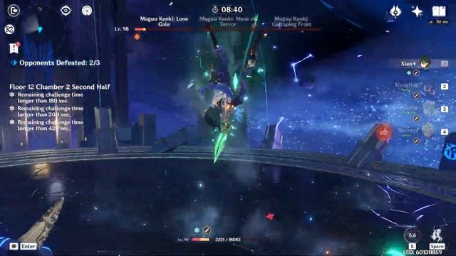C0 Xiao Beats Three Maguu Kenkis in One Rotation смотреть онлайн