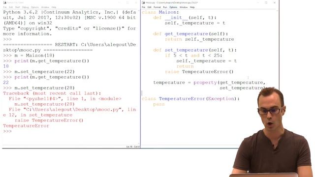 Python 3 Semaine 9.5 property et descripteurs смотреть онлайн