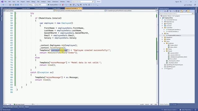 How to create CRUD using .NET 6.0 ASP.NET MVC Core web app and EntityFrameworkCore ORM, SQL Server смотреть онлайн