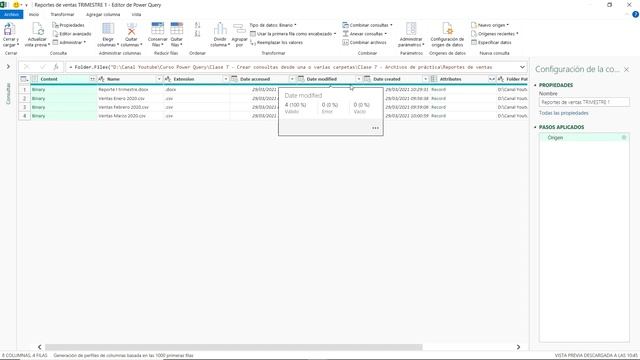 Curso GRATUITO de POWER QUERY | Parte 07 | Aprende a CARGAR archivos CSV DE UNA O VARIAS CARPETAS смотреть онлайн