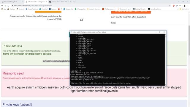 Safex Cash Pool mining (процессор cpu/видеокарта gpu) Руководство на русском языке смотреть онлайн
