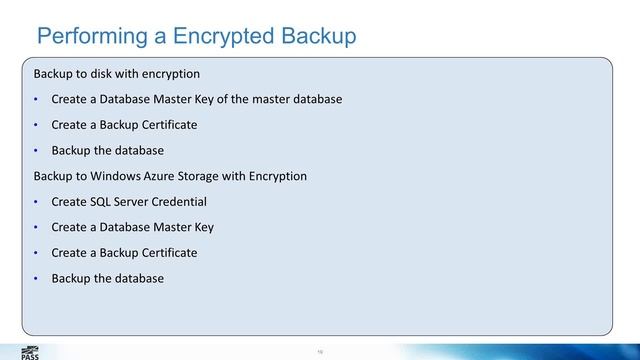 SQL Server 2014 Backup Encryption смотреть онлайн