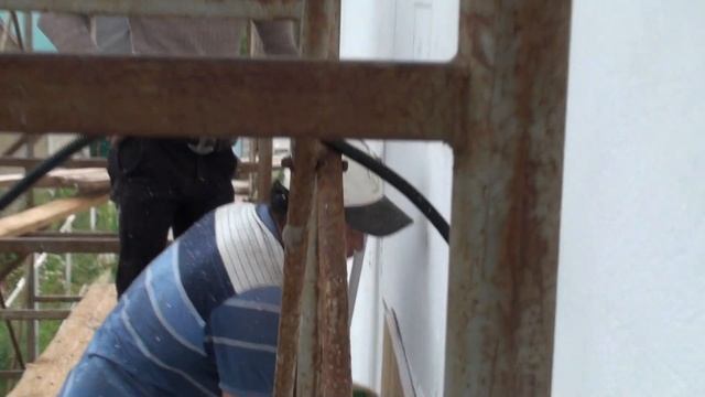 Зашкуривание пенополистирольной поверхности под трёхметровое правило, технология EIFS смотреть онлайн