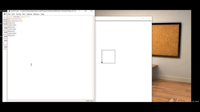 PYTHON TURTLE MODULE BASIC FUNCTIONS EXPLAINED IN HINDI смотреть онлайн