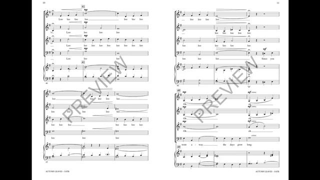 Autumn Leaves (SATB Choir) - Arranged by Ryan O'Connell смотреть онлайн