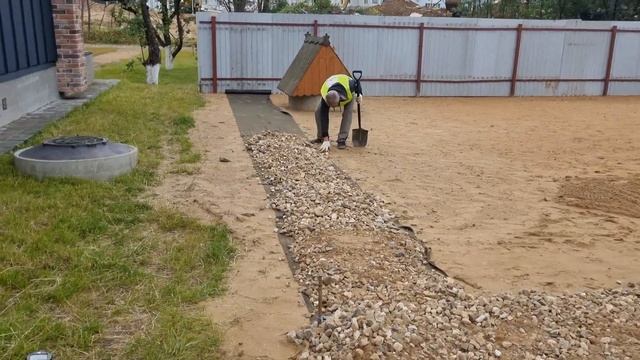 Парковка, дорожки из щебня, как правильно сделать! #благоустройство#2023#отсыпка#планировка