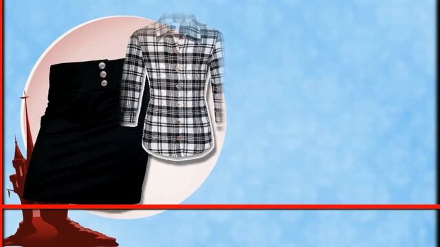 Александр Лир -Блузка в клеточку. Юбка Classik - смотреть онлайн