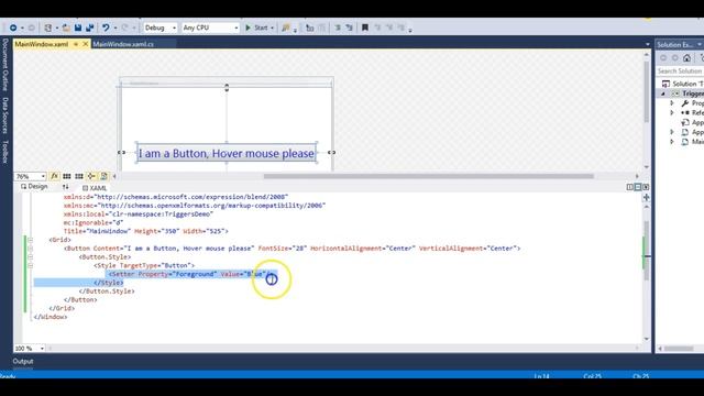 Triggers in WPF смотреть онлайн