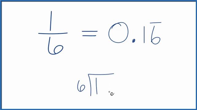 Write the 1/6 as a Decimal смотреть онлайн