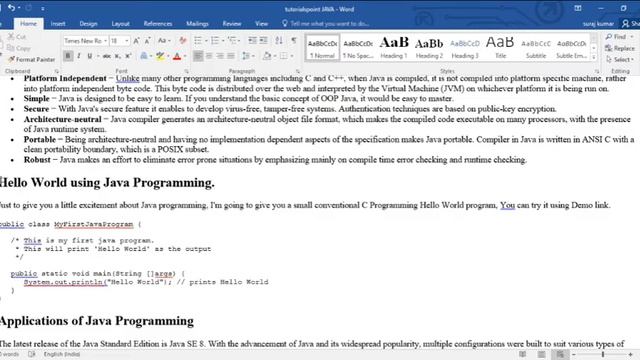 WHY JAVA IS IMPORTANT | BASIC INTRODUCTION | STARTING WITH JAVA| смотреть онлайн