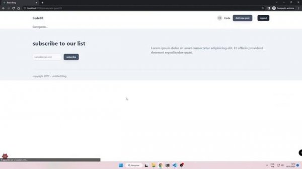 React blog com React Query, Tailwind css, json server e upload de imagem