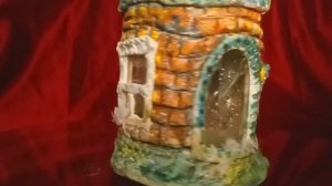 Домик из соленого теста "Домик в синей шапочке"