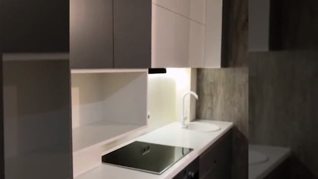 Изготовили Кухню серый матовый и белый глянец смотреть онлайн