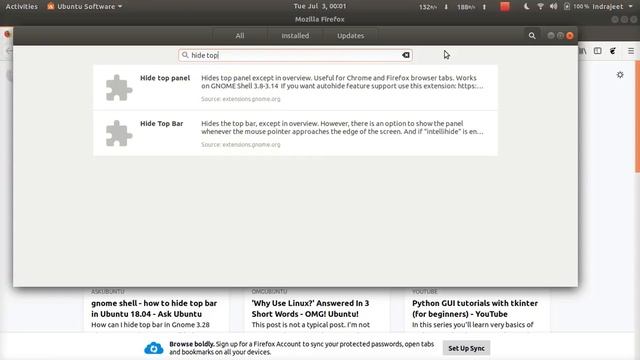 Hide Topbar in Ubuntu | Ubuntu 18.04 | смотреть онлайн
