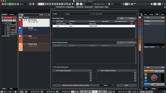Назначаем Треки в Группы Автоматически | Cubase 12 Macro