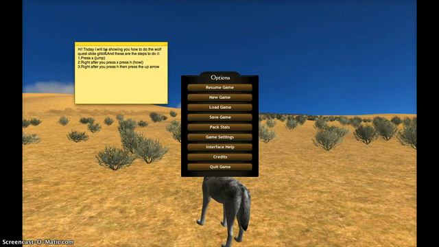 Wolf Quest slide glitch *Don't watch it's awful" смотреть онлайн