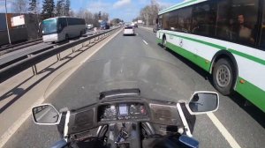 Первый выезд на мотоцикле.Хонда Голд Винг 1500. Honda GL 1500/