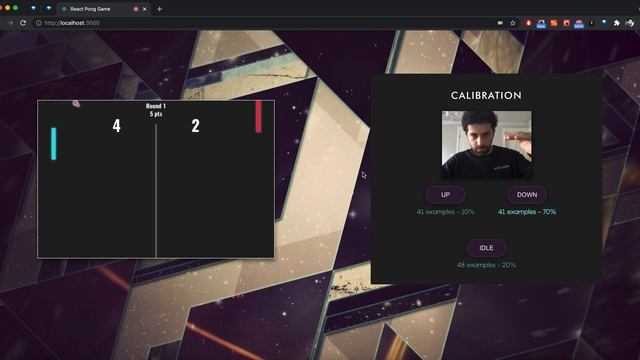 Pong Game played with Vision Recognition and Machine Learning смотреть онлайн