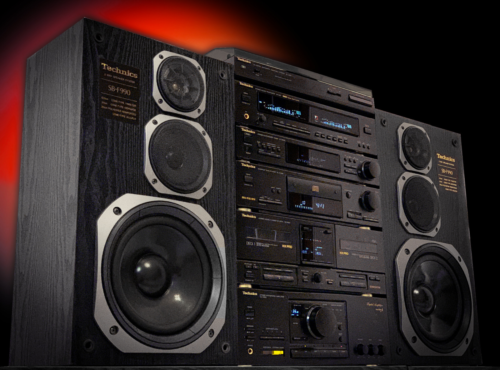 Technics SU-X902 РЕДЧАЙШИЙ Комплектная винтажная стереосистема-ЯПОНИЯ-1991-ГОД