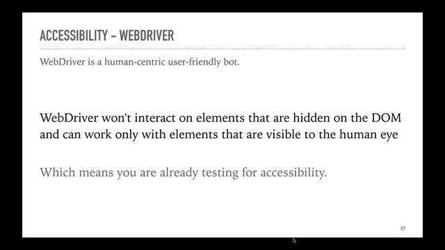 Automating Accessibility Tests: Web is for Everyone смотреть онлайн