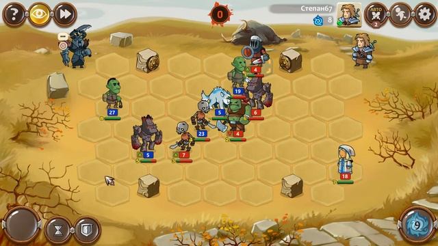 Дуэль с игроком Степан67 Braveland Heroes смотреть онлайн