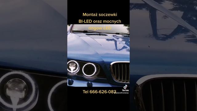 BMW X5 Zwykłe Lampy + Bi-Led + Ringi LED + Black Panel