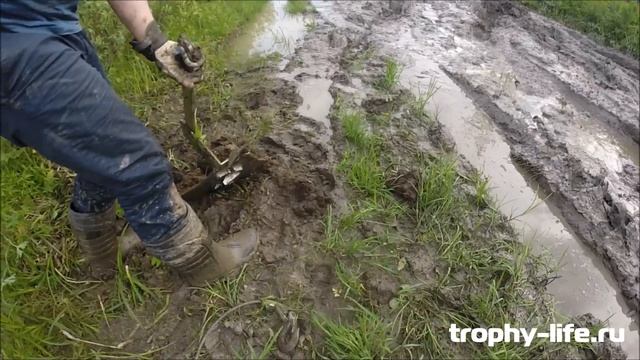 Использование якоря (плуга) для лебёдки самовытаскивания. Трофи-лайф смотреть онлайн