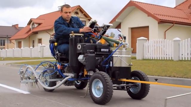 Road marking machine STiM Kontur 50 смотреть онлайн