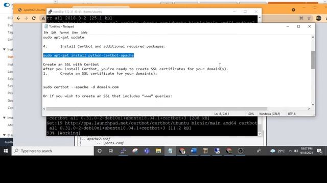 Free SSL Lets encrypt Certificate installation on UBUNTU 18.04 LTS on AWS смотреть онлайн