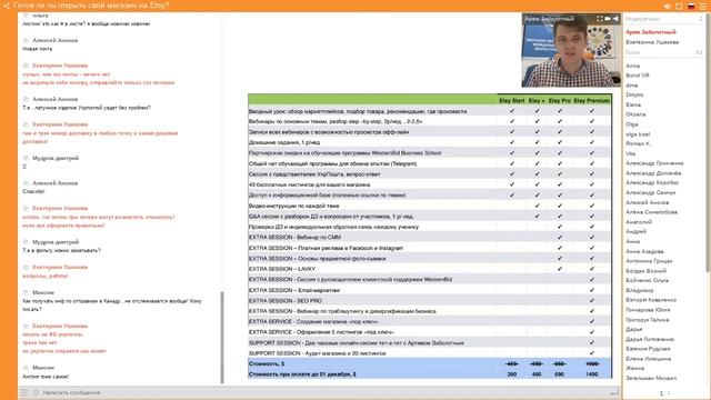 Что мешает тебе открыть магазин на ETSY. Вебинар от WesternBid Business School смотреть онлайн