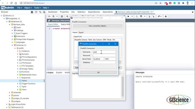 Database Creation and adding Shapefiles to PostGIS. смотреть онлайн