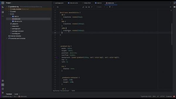 CSS Morphing Gradients Animated Background