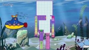Numberblocks Puzzle Tetris Game 1000 Enderman ASMR Undersea - Numberblocks Fanmade Animation
