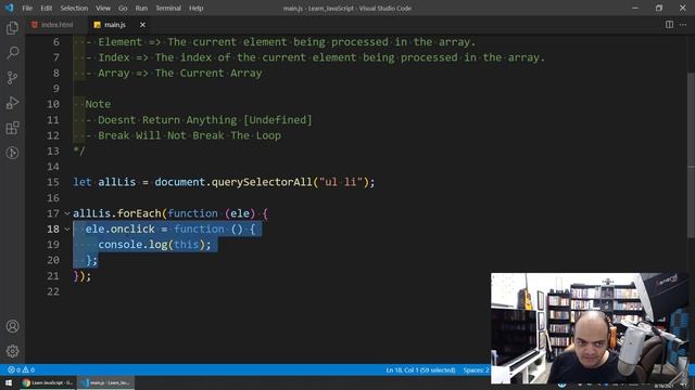 Learn JavaScript In Arabic 2021 - #077 - Higher Order Functions - ForEach And Practice смотреть онлайн