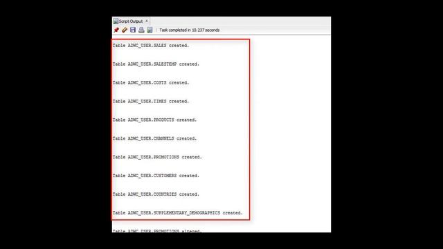 Connect SQL Developer to ADWC and Create Tables смотреть онлайн