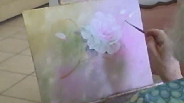 How to paint a pink rose.avi смотреть онлайн
