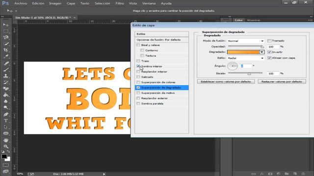 Creating Bold Text That Stands Out in Photoshop CC смотреть онлайн