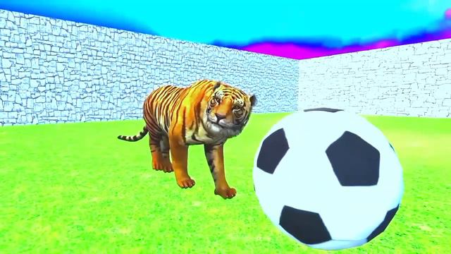 Crossing Fountain Transformation with Elephant Mammoth, Gorilla, Tiger, Hippo, Zombie смотреть онлайн