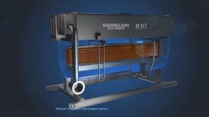 Принцип действия АБХМ (абсорбционной холодильной машины) на горячей воде Shuangliang Eco-Energy.