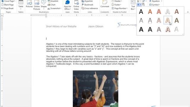 Lesson 41 - Inserting And Modifying WordArt смотреть онлайн
