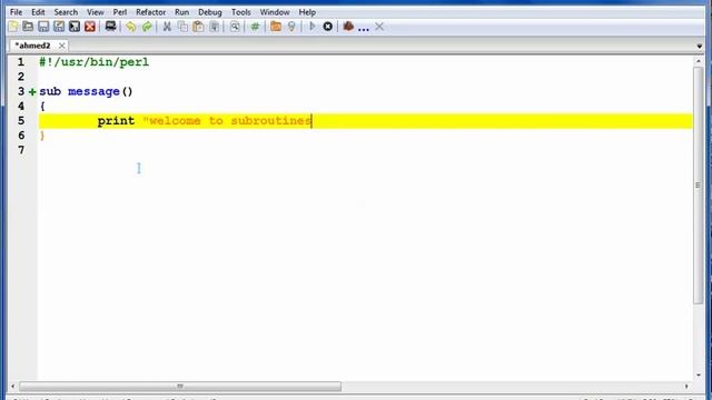 perl tutorial NO 40 subroutines смотреть онлайн