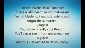 It's not like i like you! Lyrics