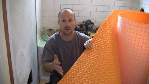 How to Tile a Bathroom 43: Schlüter-DITRA Mat
