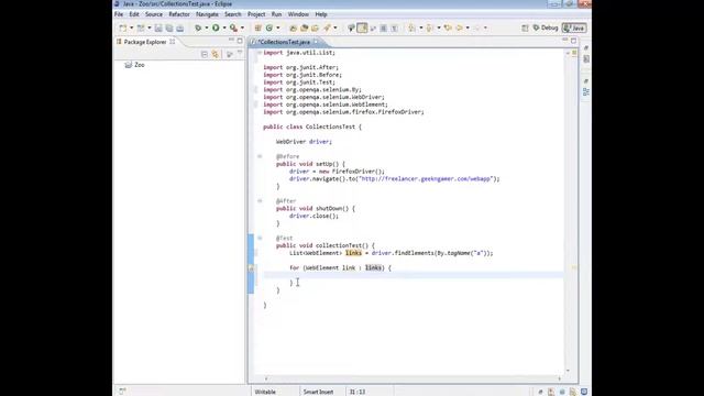 JUnit Selenium Webdriver Tutorial 13 (Collections) | QAShahin смотреть онлайн