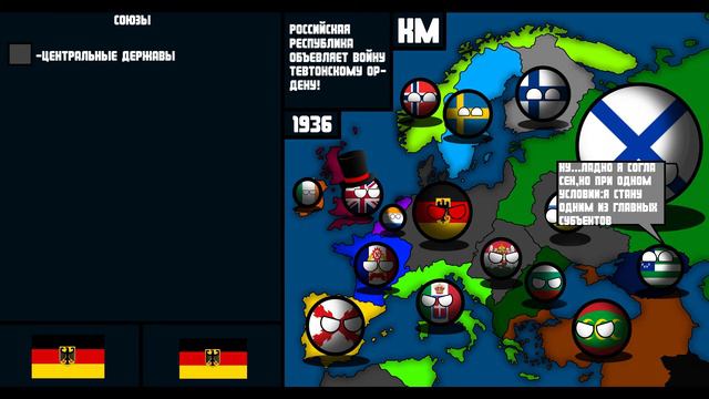 Countryballs:"Чтобы было бы если бы Германия победила в первую мировую" смотреть онлайн