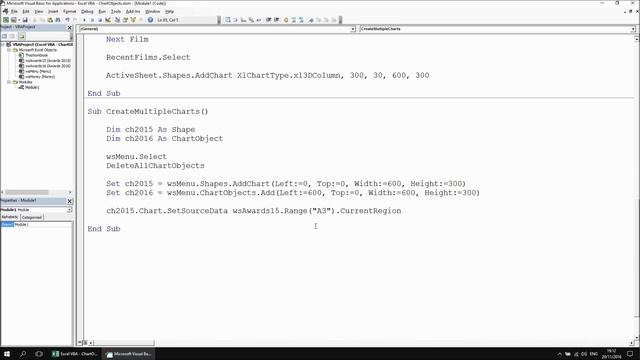 Excel VBA Introduction Part 50.2 - Embedding Charts in Worksheets смотреть онлайн