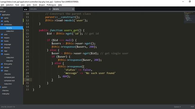 Codeigniter 3 Rest API using RestSever Library 3 Database CRUD operations смотреть онлайн