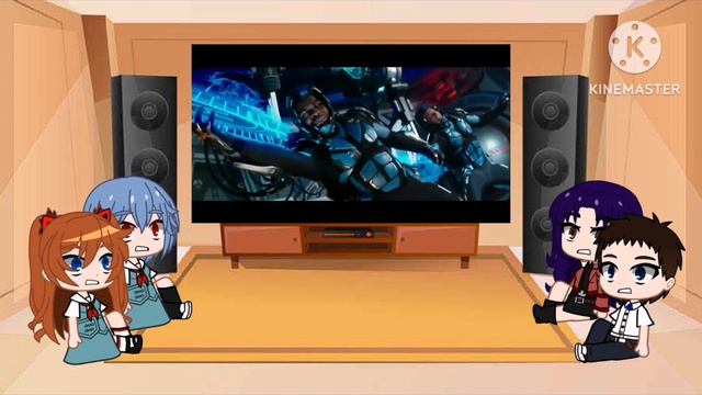 Evangelion react to Pacific Rim Uprising 2018 Gipsy Avenger vs Obsidian Fury part 1 смотреть онлайн