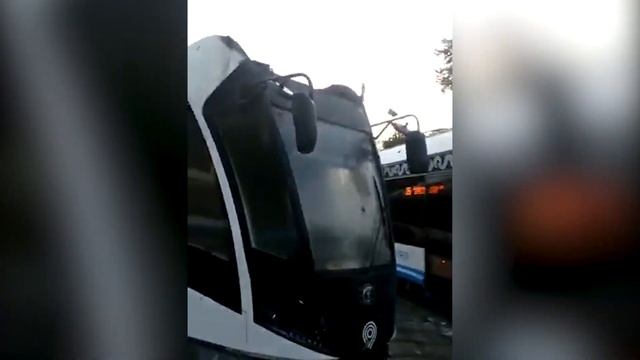 Трамвай Витязь-М сгорел в Октябрьском депо смотреть онлайн