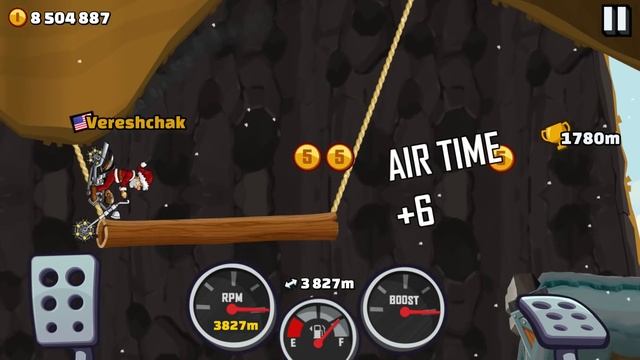 Hill Climb Racing 2 MOUNTAIN with CHOPPER BIKE 6514m NEW RECORD смотреть онлайн